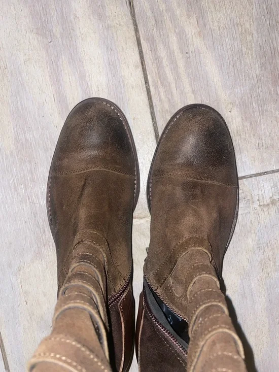 Free People Rare Black Forest Over the Knee-High Boot in Marrone Brown - Picture 3 of 10